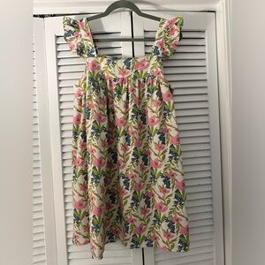 Blue Pepper Pink Green & Blue Floral Mini Dress